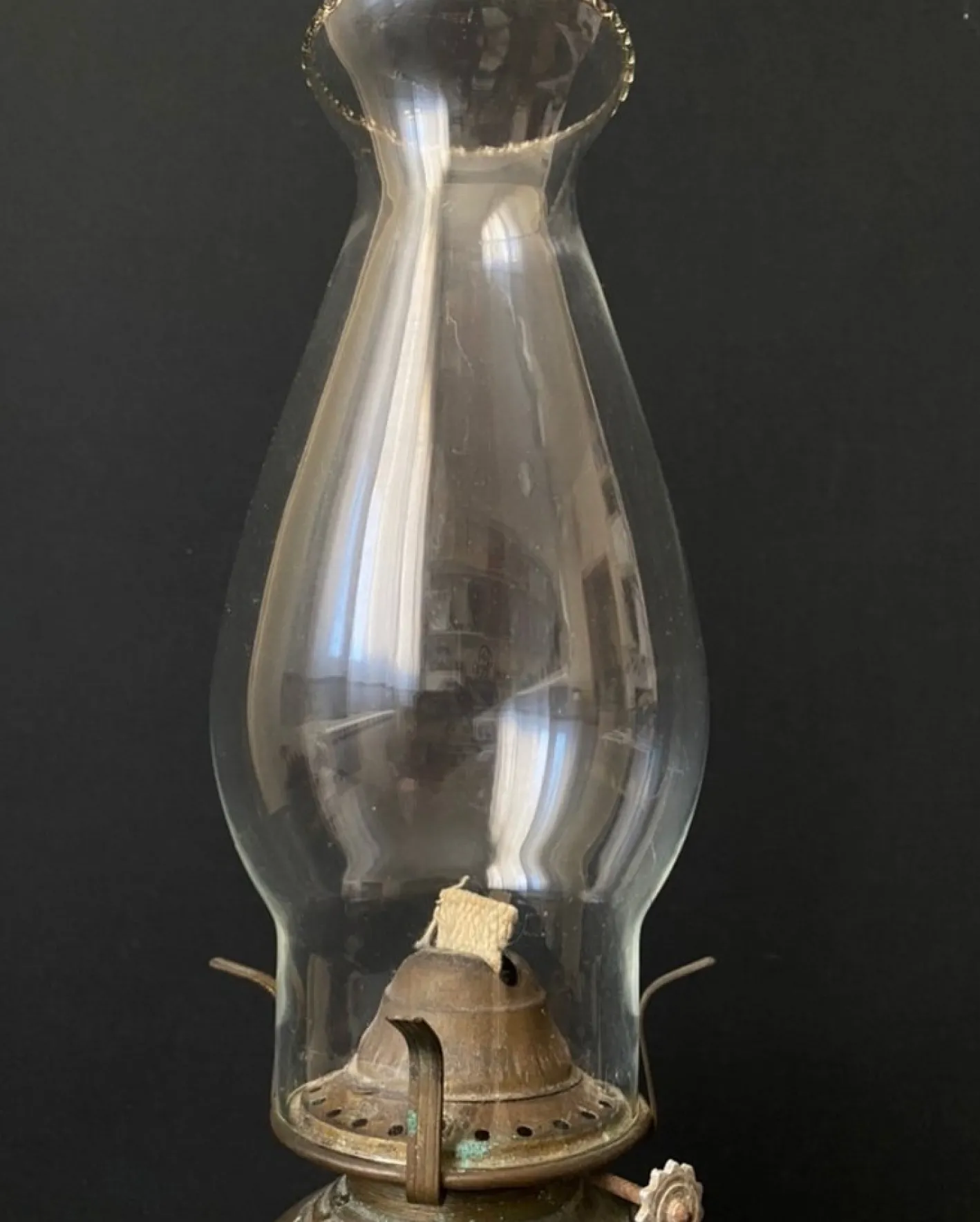 Antike Öl Tischlampe, 1890er