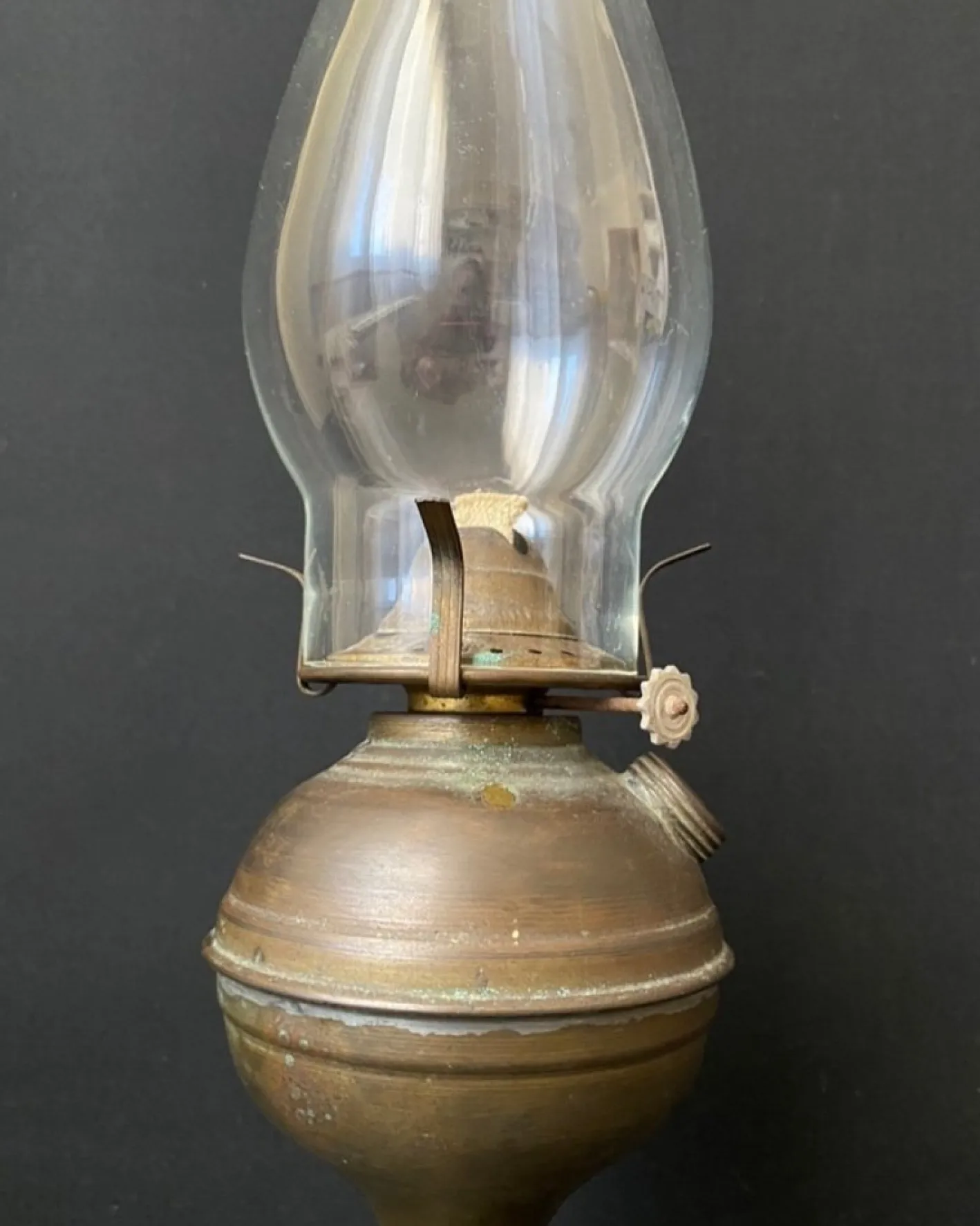 Antike Öl Tischlampe, 1890er