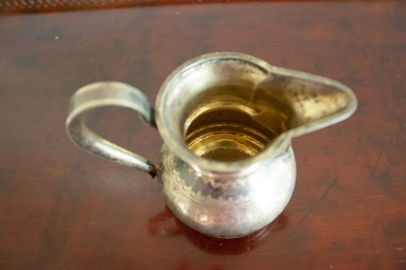 Antike Milchkanne aus Silber