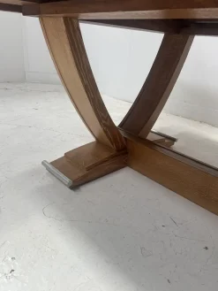 Antiker Art Deco Schreibtisch aus gekalkter Eiche, 1900er