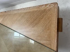Antiker Art Deco Schreibtisch aus gekalkter Eiche, 1900er