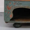 Antiker bemalter schwedischer Volkskunst Eckschrank, 1840