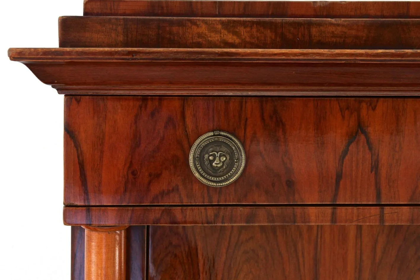 Antiker Biedermeier Sekretär aus Nussholz, 1825