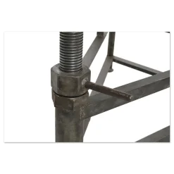 Antiker Bildhauerarbeitstisch aus Holz & Metall