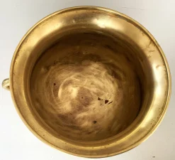 Antiker Blumentopf aus Messing
