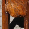 Antiker Brutalistischer Dreibein-Hackblock aus Holz, 1890er
