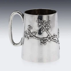 Antiker chinesischer Export Silberbecher, 1900