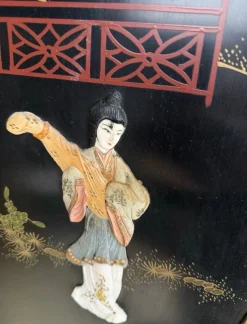 Antiker chinesischer Raumteiler mit 4 Flügeln, 1900er