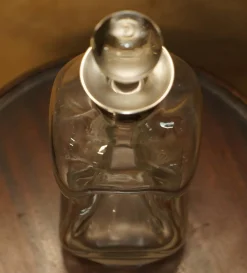 Antiker Dekanter aus Sterlingsilber mit Kragen, 1903