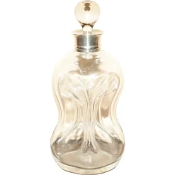Antiker Dekanter aus Sterlingsilber mit Kragen, 1903