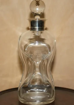Antiker Dekanter aus Sterlingsilber mit Kragen, 1903