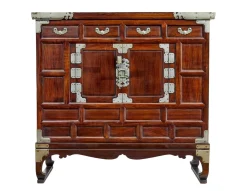 Antiker dekorativer koreanischer Schrank, 1890er