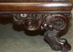 Antike Regency Bestickte Hartholz Chaiselongue, 1810