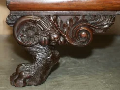 Antike Regency Bestickte Hartholz Chaiselongue, 1810