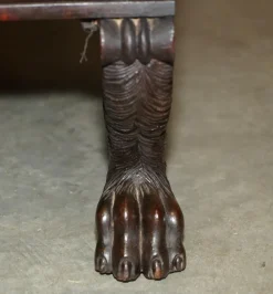 Antike Regency Bestickte Hartholz Chaiselongue, 1810