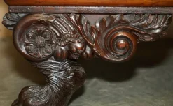 Antike Regency Bestickte Hartholz Chaiselongue, 1810