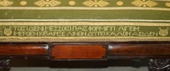 Antike Regency Bestickte Hartholz Chaiselongue, 1810