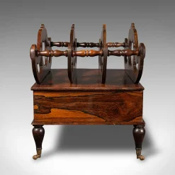 Antiker englischer Canterbury Ständer / Zeitungsständer, 1820er