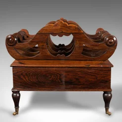 Antiker englischer Canterbury Ständer / Zeitungsständer, 1820er