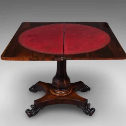 Antiker englischer frühviktorianischer Spieltisch, 1840