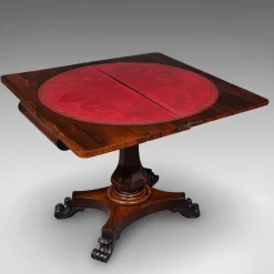 Antiker englischer frühviktorianischer Spieltisch, 1840
