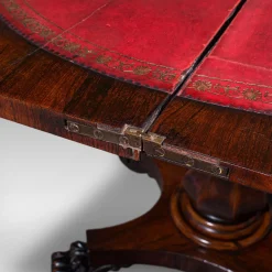 Antiker englischer frühviktorianischer Spieltisch, 1840