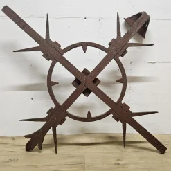 Antiker englischer viktorianischer Zaun aus Schmiedeeisen & Metall, 1890er