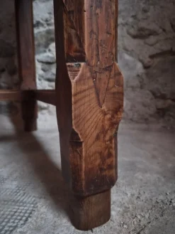 Antiker französischer Bauerntisch aus Kirschholz, 1750er