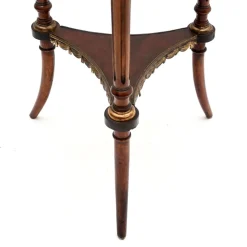 Antiker französischer Beistelltisch mit Marmorplatte, 1890