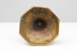 Antiker französischer Kerzenständer aus Bronze, 1890er