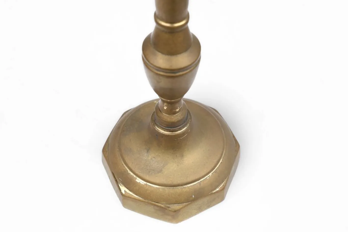 Antiker französischer Kerzenständer aus Bronze, 1890er
