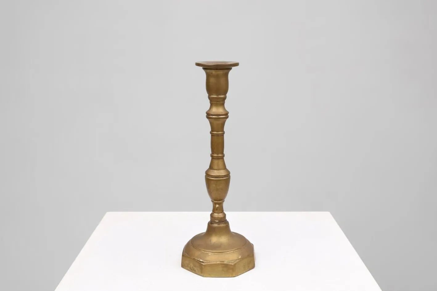 Antiker französischer Kerzenständer aus Bronze, 1890er