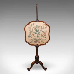 Antiker frühviktorianischer englischer Wandschirm, 1840er