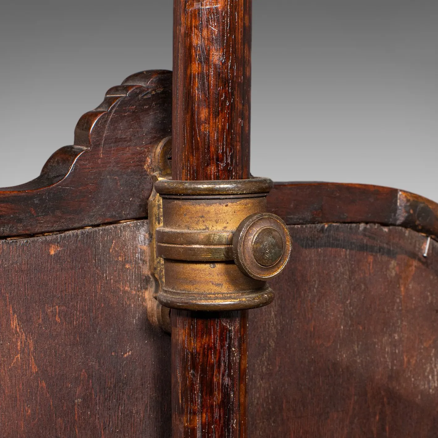 Antiker frühviktorianischer englischer Wandschirm, 1840er