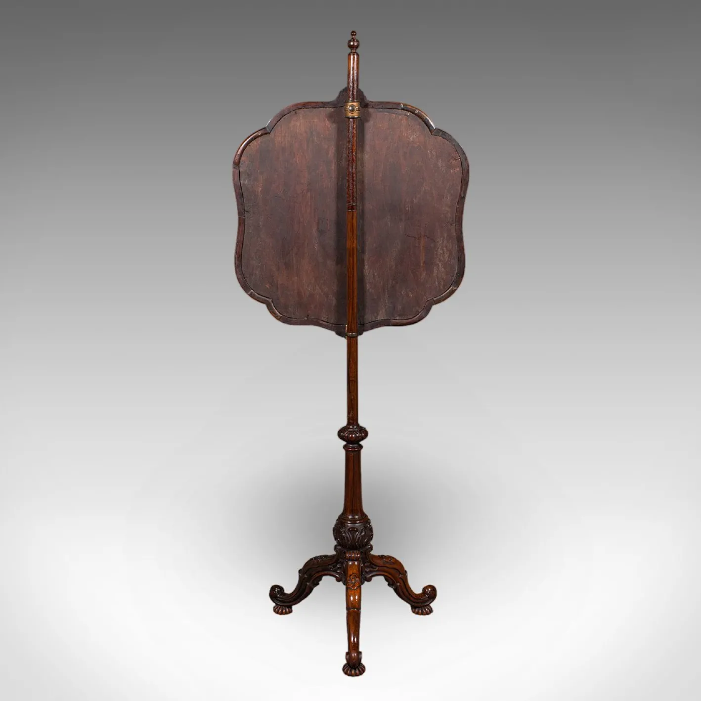 Antiker frühviktorianischer englischer Wandschirm, 1840er