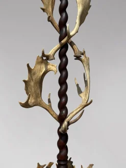 Antiker Garderobenständer aus Geweih von J. Parker of Woodstock, 1850