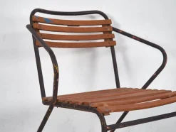 Antiker Gartenstuhl mit Armlehnen, 1920