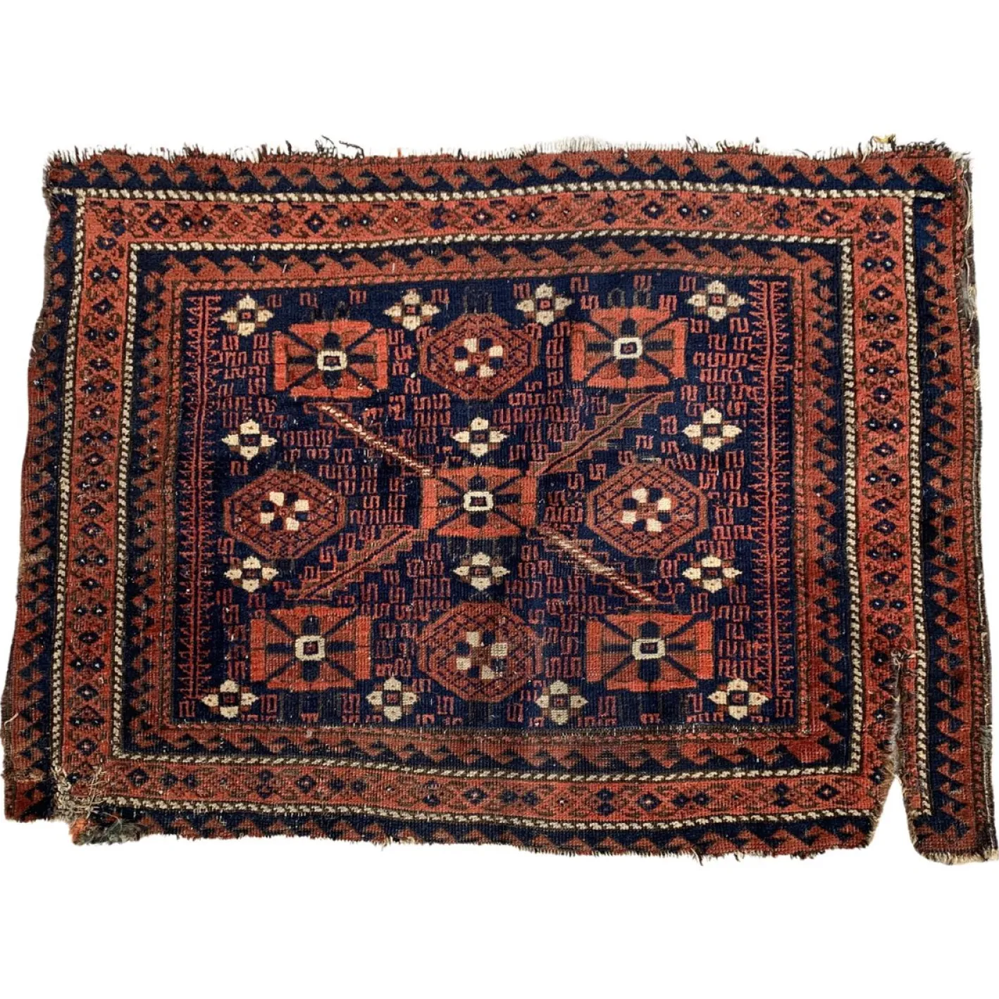 Antiker handgearbeiteter afghanischer Baluch Teppich, 1870er