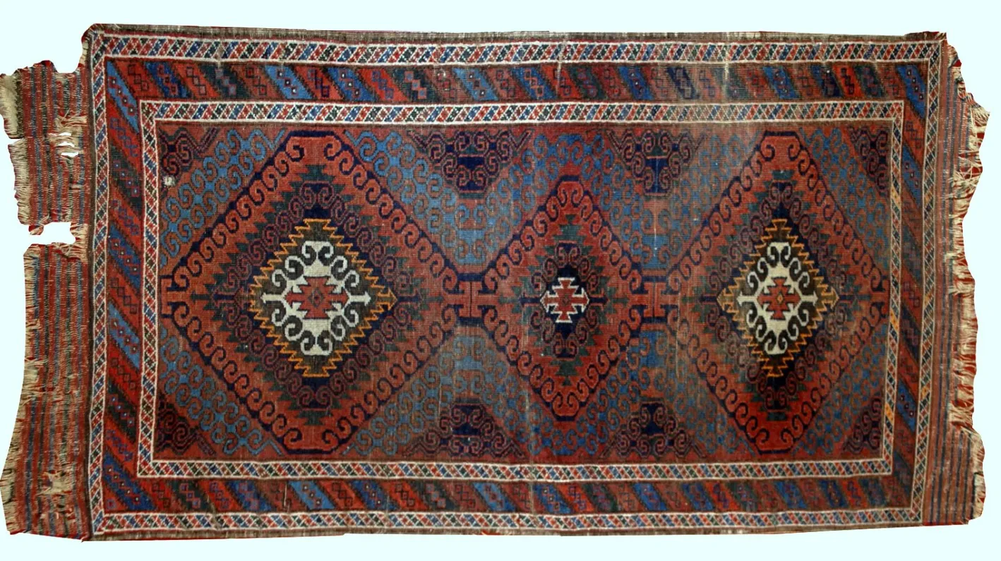 Antiker handgefertigter afghanischer Baluch Teppich, 1900er
