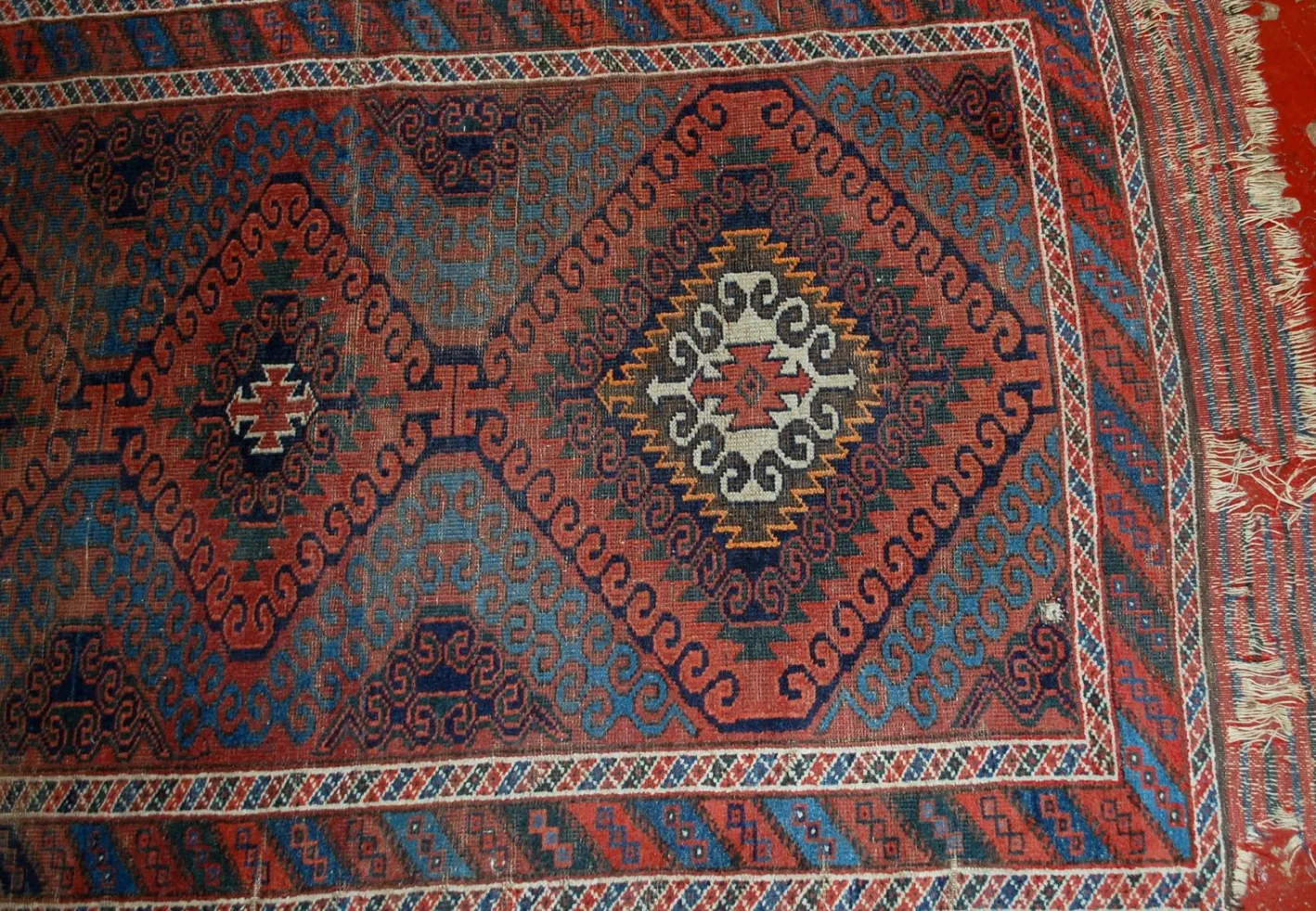 Antiker handgefertigter afghanischer Baluch Teppich, 1900er