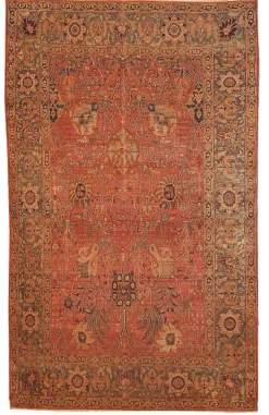 Antiker handgefertigter indischer Loristan Teppich, 1880er