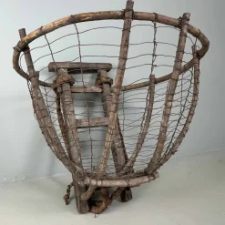 Antiker japanischer Ernte Rucksack, 1920er
