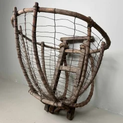 Antiker japanischer Ernte Rucksack, 1920er