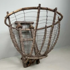 Antiker japanischer Ernte Rucksack, 1920er
