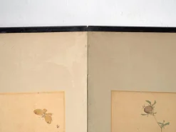 Antiker japanischer Raumteiler mit Gemälden, Japan, 1900