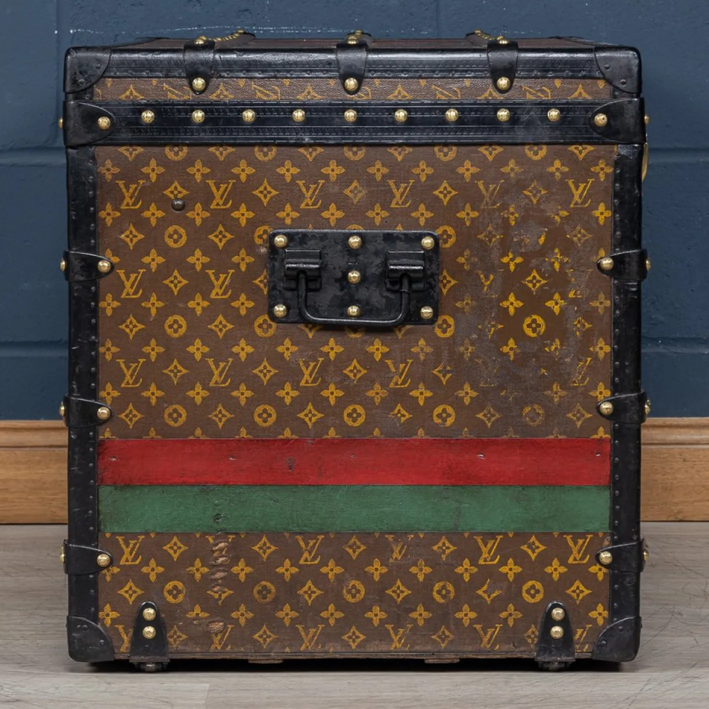 Antiker 20. Jh. Kurierkoffer aus Monogram Canvas von Louis Vuitton, Frankreich, 1910er