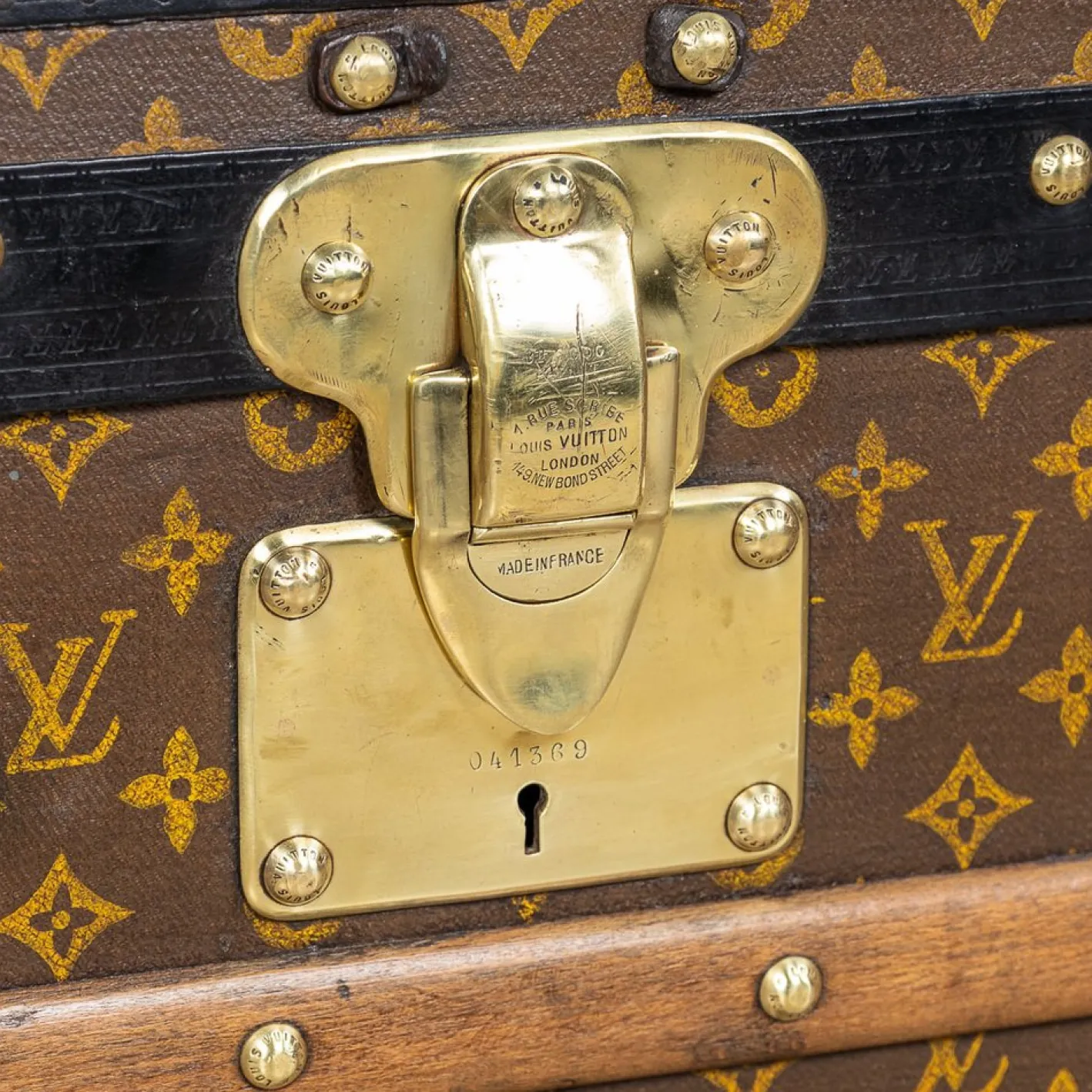 Antiker 20. Jh. Kurierkoffer aus Monogram Canvas von Louis Vuitton, Frankreich, 1910er