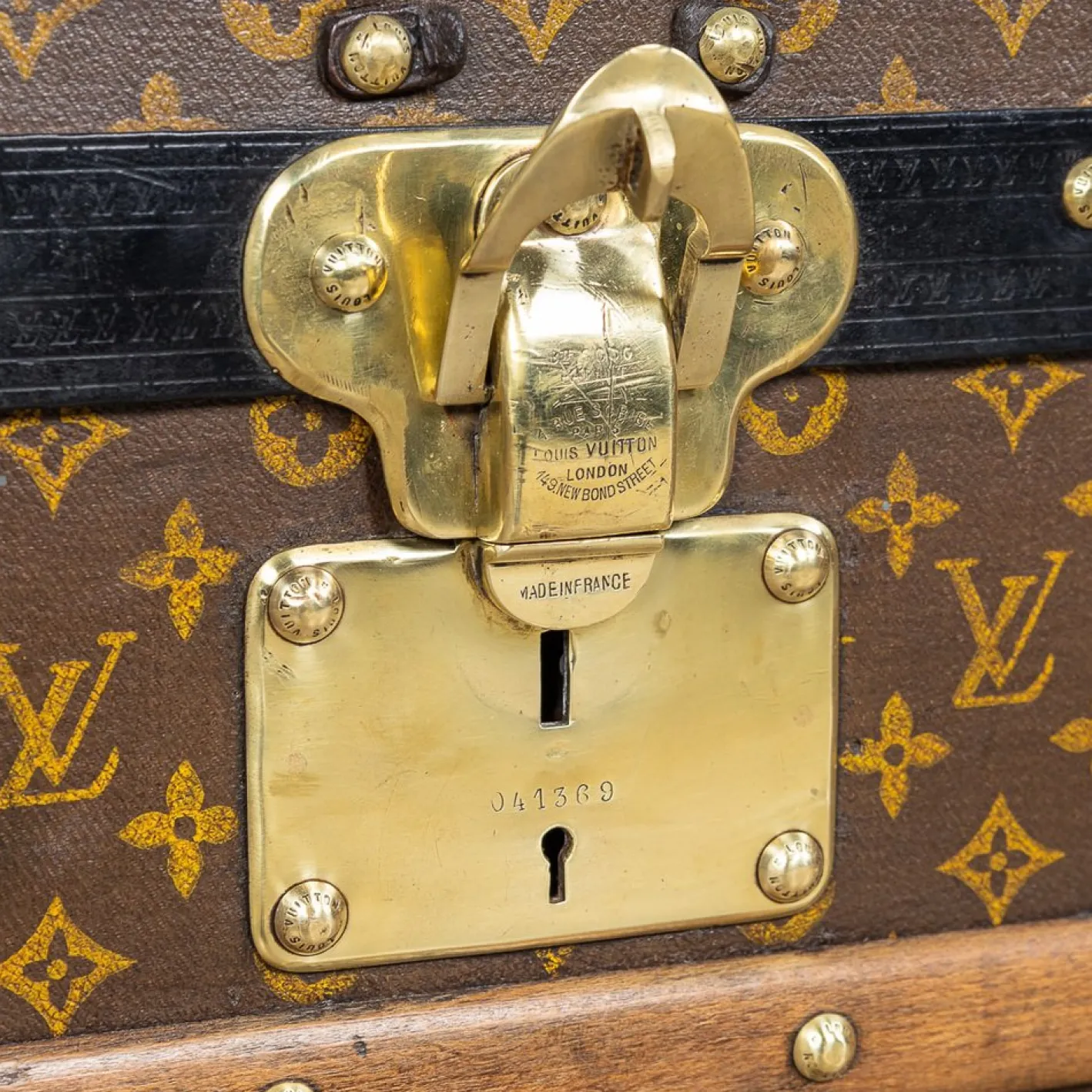 Antiker 20. Jh. Kurierkoffer aus Monogram Canvas von Louis Vuitton, Frankreich, 1910er