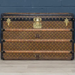 Antiker 20. Jh. Kurierkoffer aus Monogram Canvas von Louis Vuitton, Frankreich, 1910er