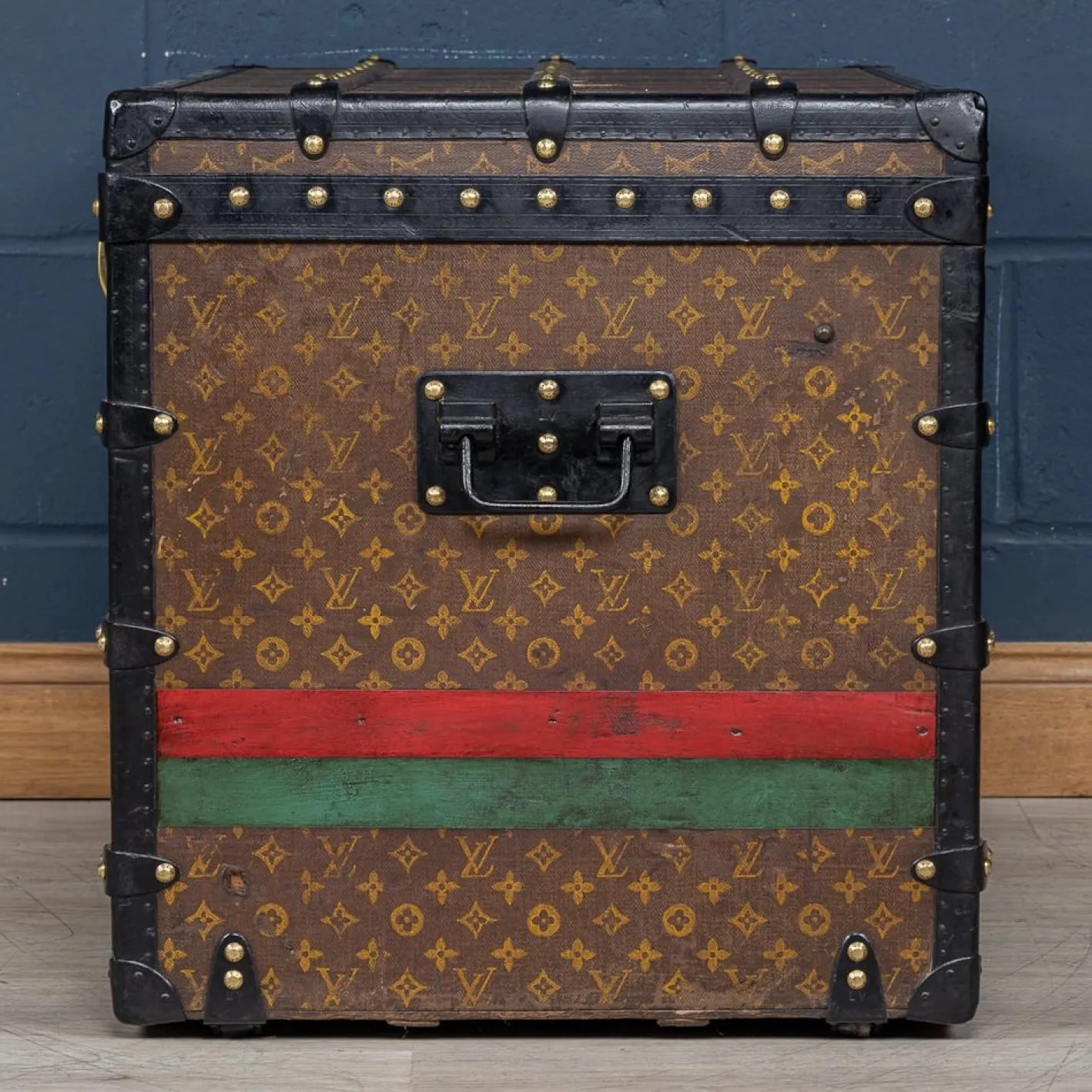 Antiker 20. Jh. Kurierkoffer aus Monogram Canvas von Louis Vuitton, Frankreich, 1910er
